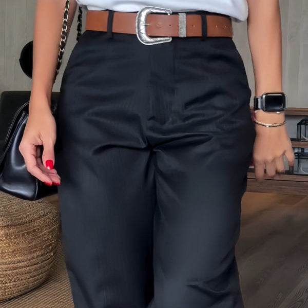 PANTALONES ELEGANTES Y QUE REALZAN LA SILUETA CON RAYAS