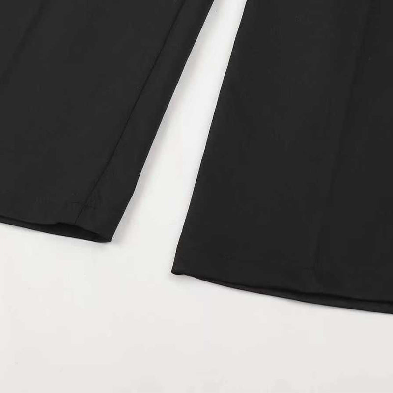Pantalones elegantes de cintura alta para mujer