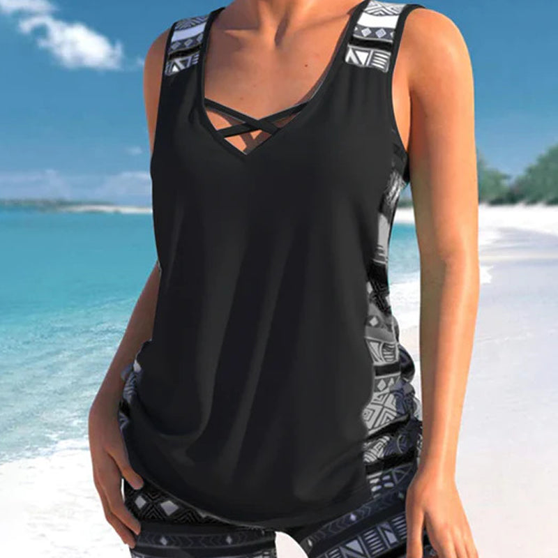 Sara | Tankini de Dos piezas de Cintura Alta