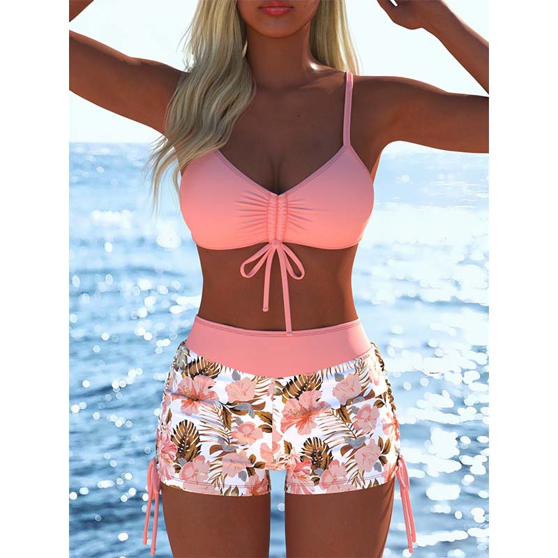Clara Serra | Conjunto de bikini: top con cordones y braguitas tipo bóxer, varios diseños