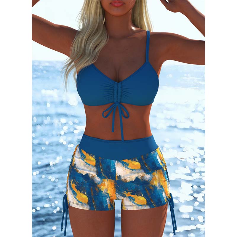 Clara Serra | Conjunto de bikini: top con cordones y braguitas tipo bóxer, varios diseños