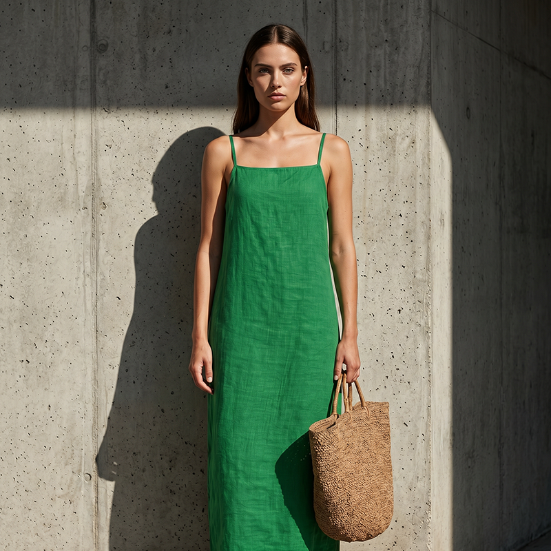 Camila | Vestido Liso de estilo Informal